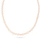 Dominique Cohen elongated hexagon petite tennis necklace in 14k rose gold<span class='visuallyhidden'>; shop help at 760-978-9297.</span>
