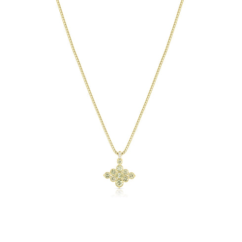 TO DO natural fancy green diamond gratitude pendant necklace,<br>in 18k yellow gold,<br>22 inch (adjustable),<br>1.67ct