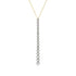 Dominique Cohen one-of-a-kind graduated cushion-cut-diamonds lariat pendant necklace in chic black + yellow golds<span class='visuallyhidden'>; shop help at 760-978-9297.</span>