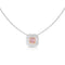 Dominique Cohen cushion-cut fancy pink + white diamonds choker in white + rose golds, up close<span class='visuallyhidden'>; shop help at 760-978-9297.</span>