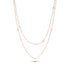 Dominique Cohen seed pearl + 18k rose gold 42-inch delicate necklace, hand-made<span class='visuallyhidden'>; shop help at 760-978-9297.</span>