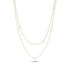 Dominique Cohen seed pearl + 18k yellow gold 42-inch delicate necklace, hand-made<span class='visuallyhidden'>; shop help at 760-978-9297.</span>