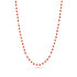 Dominique Cohen red coral delicate chain necklace, in 18k yellow gold <span class='visuallyhidden'>Call, text 323-404-2959 for shopping help.</span>