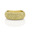 Dominique Cohen wide pavé band with comfort shank in yellow diamonds + 18k yellow gold <span class='visuallyhidden'>Call, text 323-404-2959 for shop help.</span>