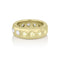 yellow diamond, white diamond round-cut wide band eternity ring<br>by Dominique Cohen, in 18K yellow gold <span class='visuallyhidden'>Call, text 323-404-2959 for shopping assistance.</span>