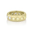 yellow diamond, white diamond round-cut wide band eternity ring<br>by Dominique Cohen, in 18K yellow gold <span class='visuallyhidden'>Call, text 323-404-2959 for shopping assistance.</span>