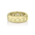 yellow diamond, white diamond round-cut wide band eternity ring, yellow diamond face,<br>by Dominique Cohen, in 18K yellow gold <span class='visuallyhidden'>Call, text 323-404-2959 for shopping assistance.</span>