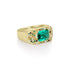 angled view of our emerald cocktail ring<span class='visuallyhidden'>; shop help at 760-978-9297.</span>