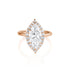 beautiful large marquise diamond ring with diamond halo, in 14k rose gold<span class='visuallyhidden'>; 323-404-2959 for shop help.</span>