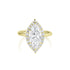 showcase diamond marquise ring with tapering diamond halo, in 14k yellow gold<span class='visuallyhidden'>; 760-978-9297 for shop help.</span>