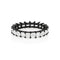 Dominique Cohen black gold carre-cut diamond eternity band<span class='visuallyhidden'>; shop help at 760-978-9297.</span>