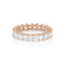 Dominique Cohen carre-cut diamond eternity band in rose gold<span class='visuallyhidden'>; shop help at 760-978-9297.</span>