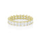 Dominique Cohen carre-cut diamond eternity band in yellow gold<span class='visuallyhidden'>; shop help at 760-978-9297.</span>