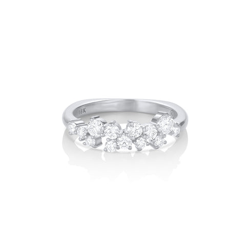 Dominique Cohen constellation diamond ring in white diamonds + white gold<span class='visuallyhidden'>; shop help at 760-978-9297.</span>