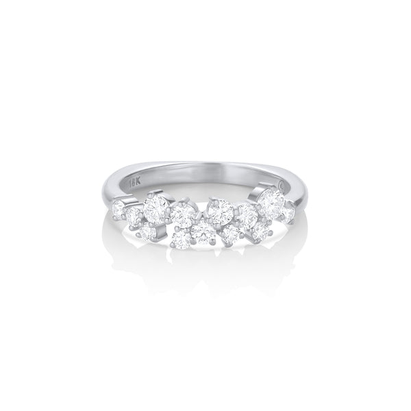 Dominique Cohen constellation diamond ring in white diamonds + white gold<span class='visuallyhidden'>; shop help at 760-978-9297.</span>