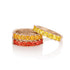 a trio of fiery beauty versatile worn as a set or interspersed among other stackers<span class='visuallyhidden'>; shop help at 760-978-9297.</span>