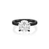 Dominique Cohen round 4-carat solitaire ring in black gold<span class='visuallyhidden'>; shop help at 760-978-9297.</span>
