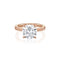 Dominique Cohen round 4-carat solitaire ring in rose gold<span class='visuallyhidden'>; shop help at 760-978-9297.</span>