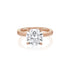 Dominique Cohen round 4-carat solitaire ring in rose gold<span class='visuallyhidden'>; shop help at 760-978-9297.</span>