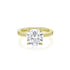 Dominique Cohen round 4-carat solitaire ring in 14k yellow gold<span class='visuallyhidden'>; shop help at 760-978-9297.</span>