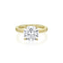 Dominique Cohen round 4-carat solitaire ring in 14k yellow gold<span class='visuallyhidden'>; shop help at 760-978-9297.</span>
