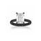 Dominique Cohen emerald-cut 4 carat solitaire ring in 14k black gold<span class='visuallyhidden'>; shop help at 760-978-9297.</span>