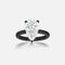 Dominique Cohen pear-cut 4 carat solitaire ring in 14k black gold<span class='visuallyhidden'>; shop help at 760-978-9297.</span>