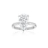 Dominique Cohen pear-cut 4 carat solitaire ring in 14k white gold<span class='visuallyhidden'>; shop help at 760-978-9297.</span>