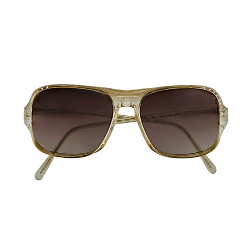 vintage rounded square sunglasses, now kissed in champagne diamonds <span class='visuallyhidden'>Call, text 323-404-2959 for shop help.</span>