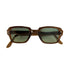geniune vintage aviator sunglasses brown frame, green lenses, with champagne diamonds detailing added to arms <span class='visuallyhidden'>Call, text 323-404-2959 for shop help.</span>