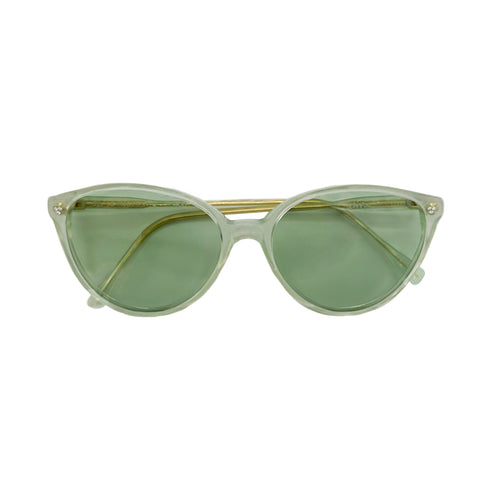 vintage 1970's cateye sunglasses, <br>in mint green, <br>0.05ct