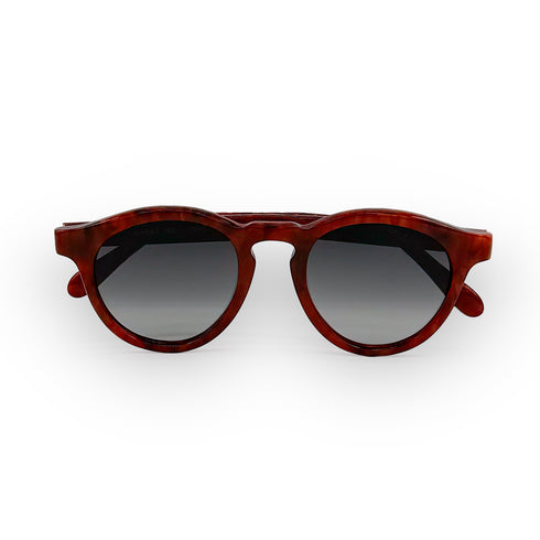 Argos keyhold bridge round vintage sunglasses with champagne diamonds on arms<span class='visuallyhidden'>; shop help at 760-978-9297.</span>