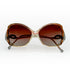 genuine vintage Argos flair-edge sunglasses in ombre peach to smokey grey, with champagne diamonds<span class='visuallyhidden'>; shop help at 760-978-9297.</span>
