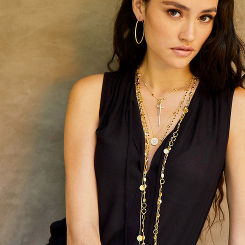 yellow gold sis<br>shop the look > de-lightful <span class='visuallyhidden'>Call, text 323-404-2959 if you need shopping assistance.</span>