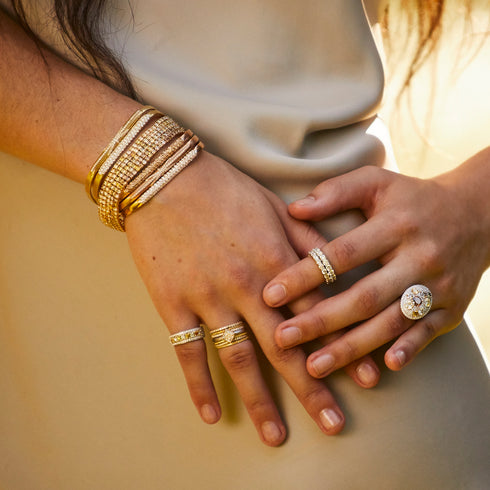 with yellow gold sis, and friends<br>shop the look > kaleidoscope <span class='visuallyhidden'>Call, text 323-404-2959 for shopping assistance.</span>