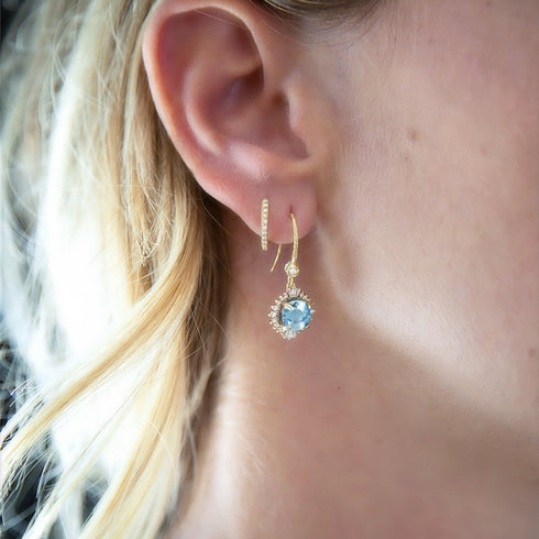 white diamond sis + our sparkle earring in aquamarine<span class='visuallyhidden'>; shop help at 760-978-9297.</span>