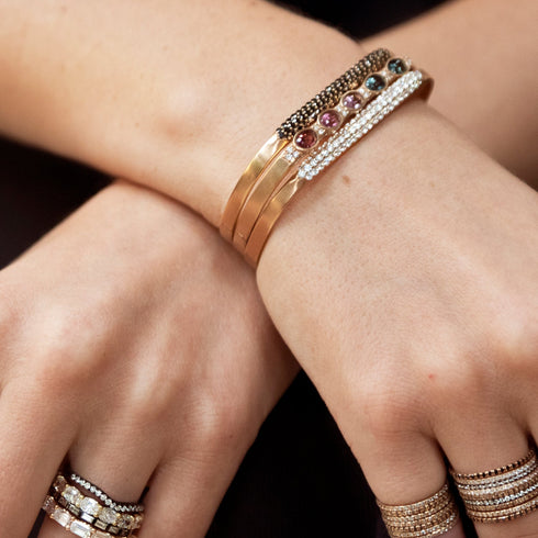 rose gold sis, in white diamonds and black<br>shop the look > mine, up close <span class='visuallyhidden'>Call or text 323-404-2959 if you need shopping assistance.</span>