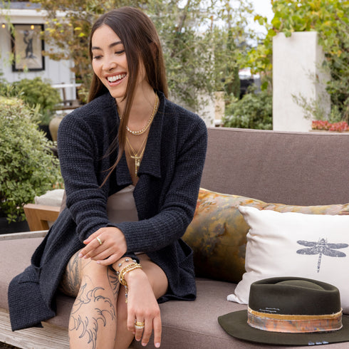 perfect for<br>shop the look > lemon ice limited edition half moon with starburst diamond earrings on diamond faced huggie hoops, in 18k rose gold <span class='visuallyhidden'>Text, phone 323-404-2959 for shopping help.</span>