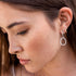 similar huggie hoop earwire as our open teardrop halo duster earring,<br>tho with closer to a 50-50 (v. 35-65) hang <span class='visuallyhidden'>Call, text 323-404-2959 for shopping assistance</span>