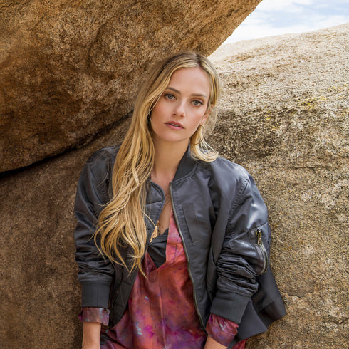 sister slate, over our double-dyed silk tunic<br>coming soon to shop the look > earth day <span class='visuallyhidden'>Call or text 323-404-2959 if needing shopping assistance</span>