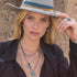 similar hang height to our sparkle earrings, here in turquoise<br>shop the look > escape <span class='visuallyhidden'>Call, text 323-404-2959 for shopping help.</span>