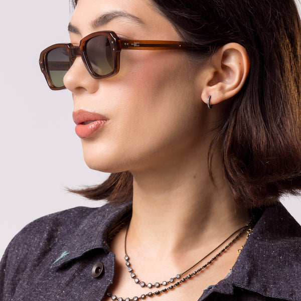 vintage sunglasses kissed in champagne diamonds <span class='visuallyhidden'>Call, text 323-404-2959 for shop help.</span>