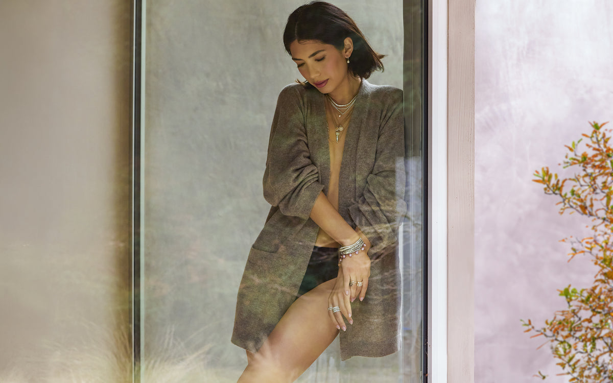 shop the look > showrunner by Dominique Cohen, a diamond white gold, rose gold collection; shop help at 760-978-9297