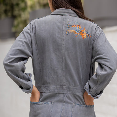 with hand-stitched shoulder and pocket accents<span class='visuallyhidden'>; shop help at 760-978-9297.</span>