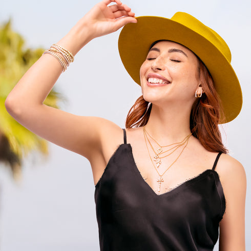 a perfect addition to<br>shop the look > walking on sunshine (light stack)<span class='visuallyhidden'>; shop help at 760-978-9297.</span>