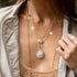 our grande + medio moonstone cabochon enhancers in rose gold; coming soon to shop the look<span class='visuallyhidden'>; shop help at 760-978-9297.</span>