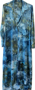 multi-dyed silk shirt dress, in creme-blue <span class='visuallyhidden'>Call, text 323-404-2959 for shopping help.</span>