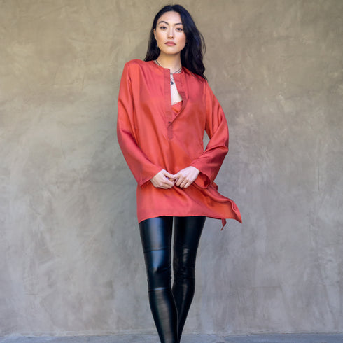 solid sis over our cami, both in rust<br>shop the look > yin, yang <span class='visuallyhidden'>Phone or text 323-404-2959 for shopping assistance</span>