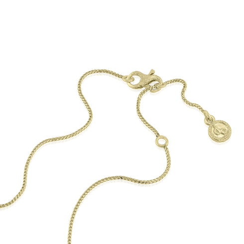 clasp the 18k yellow gold chain at 20, 21, 22 inches <span class='visuallyhidden'>Call or text 323-404-2959 if you need shopping assistance.</span>
