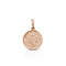 Dominique Cohen solid 18k rose gold goddess coin enhaner, on hinged bail <span class='visuallyhidden'>Call or text 323-404-2959 if you need shopping assistance.</span>